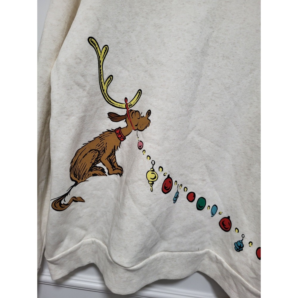 New Dr Seuss The Grinch Holiday Crewneck Sweatshirt Sz 2X - Picture 5 of 8